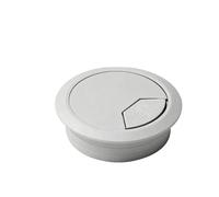 Desk Cable Grommet 1/2/4pcs Wire Hole Cover Outlet Port Table Computer PC Desk Round Cable Grommet Line Holder White Black Redbrown 50mm/60mm/80mm(Grey 80mm,2pcs)
