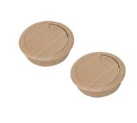 Desk Cable Grommets,Desk Cable Hole Covers,2PC 50/60mm Desk Table Plastic Wood Grain Cable Hole Cover PC Computer Desk Round Wire Tidy Grommet Hardware (Style 2-60mm)