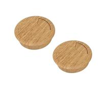Desk Cable Grommets,Desk Cable Hole Covers,2PC 50/60mm Table Plastic Wood Grain Hole Cover PC Computer Desk Round Wire Tidy Grommet Hardware (Style 1-50mm)