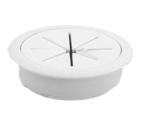 Desk Cable Hole, Grommet 3PCS 80MM Cord Wire Cover Line Outlet Port Threading Box Passing Office Table Organizer(White)