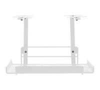 Desk Cable Management Rack, Iron Storage Shelf for Office | White Finish, Stable Load Bearing Build, Easy Installation, Office Workers, Neat Cable Storage Area