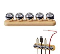 Desk Cable Organizer | 4 Slot Cable Management Keeper Creative Cable Organizer for Night Table, Desk, Wall