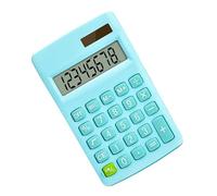 Desk Calculator 8 Digit LCD Display Solar Battery Big Button Accounting Antislip Bottom for Home Business with LCD Screen