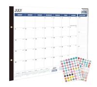 Desk Calendar | 18-Month Planning Scheduling Tool | Monthly Desktop Calendar,for Office Study Home Dorm Meeting Room Classroom Teacher