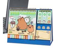 Desk Calendar 2020-20cm Capybara Monthly Planner, Standing Table Organizer | Adorable, Portable Schedule Cosplay for Female Students Home Office Dorm School Bedroom Table Shelf