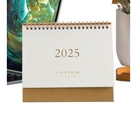 Desk Calendar 2024-2025 - Double Wire Planning Calendar, Mini Desk Calendar, Mini Calendar Stand, Standing, Foldable Desktop Calendar 2024, Desktop Calendar for Office, School, Desktop Calendars