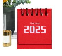 Desk Calendar 2024-2025 - Portable Table Monthly Calendar from Aug. 2024 to Dec. 2025 | Clear Printing Planner Notes Schedule Flipping Academic Year Desk Calendars Writable