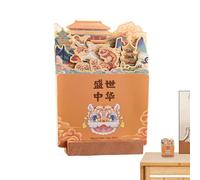 Desk Calendar 2025 | 2025 with Wooden Base - Decorative Monthly Calendar for Office, Compact and Permanent Home Organization - Material: This Desk Calendar 2025