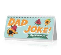 Desk Calendar 2025-2026, Dad Joke Monthly Calendar, October 2025 to December 2026, 15 Monthly, Small Standing Flip Calendar, Dad Gifts with Dad Joke, Desktop Calendar for Office or Home, 10" x 5"
