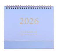 Desk Calendar 2025-2026: Standing Flip Desktop from July 2025 to December 2026, 18 Month Twin-wire Binding with To-do List - Ideal for Home Office Desk(Purple)