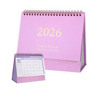 Desk Calendar 2025-2026 UK, Monthly Planner Academic Calendar 2025-2026 Pink Desk Planner from September 2025 to December 2026, Monthly Pages for Students Teachers Office Professionals Daily Planning