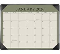 Desk Calendar 2025-2026 with Desktop Mat, 18 Month Small Desk Pad Calendar from July 2025 to December 2026, 8.5" x 11" Desk Pad Calendar 2025-2026 for Home, School Office, Black
