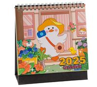 Desk Calendar 2025 - Daily Monthly Planning Calendar Books, Daily Table Planner 2025, Cartoon Cute for Home Offices