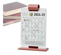Desk Calendar 2025 - Standing Table Calendar, Table Calendar | Creative Table Calendar with Elegant Stand, Monthly Table Calendar for Office Desk Studio Domes
