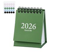 Desk Calendar 2026, 18 Monthly Desktop Calendar, Small Planner Form Jan 2026 To July 2027 for Home School Dorm Apartment Meeting Room