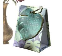 Desk Calendar 2026-2026 Planner Leaf Theme Desktop Decor,Tiny Calendar,for Home Office Table School Classroom Bedroom Desktop Business