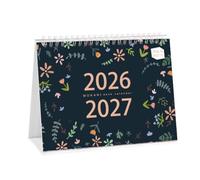 Desk Calendar 2026-2027, Monthly Desktop Calendar(Oct. 2026 - Dec. 2027) | 10" x 8.25" Standing Flip Calendar with Thick Paper, Academic Year Planner with Stickers