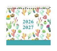 Desk Calendar 2026-2027, Thick Paper Monthly Planner, Aesthetic Desk Calendar 2026-2027, for Office School Classroom Academic Planning Teacher