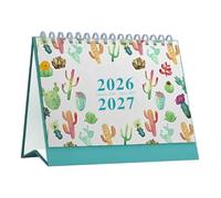 Desk Calendar 2026-2027, Thick Paper Monthly Planner, Plant Pattern Calendar Planner Desk Decoration - For Home Office School Planner Academic Timetable Planning Teachers and Students