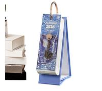 Desk Calendar 2026 - Annual 365 Day Oil Painting Planner, Elegant Artistic | Home Office Desktop Decorative Calendar for Living Room Study Student Professional Women Daily