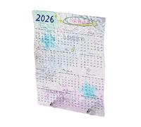 Desk Calendar 2026 | Artistic Planner in Clear Acrylic | Desk Calendar 12 Months | Home Decor, Study & Academic Planning