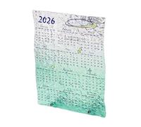Desk Calendar 2026 - Clear Acrylic Artistic Planner | 12 Small Monthly Calendars | For School, Bedroom, Study, Planning, Decor & Organization