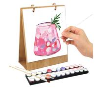 Desk Calendar 2026, Coloring Calendar, 12 Hand-Painted Oil Art Pages, Creative Monthly Planner with Tear-Off Sheets for School, Table, Home, Workplace, Class Use, 7.17x8.86 Inches