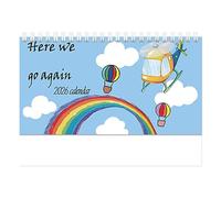 Desk Calendar, 2026 Creative Note Amusement Park Glider Planner, Monthly Desk Calendar For School Organizing Table Home Family Workplace Planning Friends