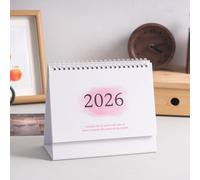 Desk Calendar 2026 - July 2025 - December 2026, Wire-Bound Monthly Planner Calendar Organizer with Aesthetic Design, Perfect for Home, Apartment, Office, School, Dorm, Teachers, Students, Business, an