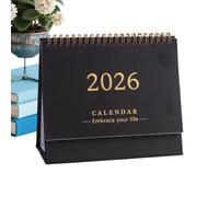 Desk Calendar 2026 - Mini Calendar 2026 12 Months | Standing Planner Flip Up Planner for Daily Appointment Planning Students Teacher Managers Living Room Neck Bedroom