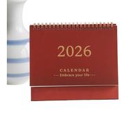 Desk Calendar 2026 - Mini Calendar 2026 12 Months | Standing Planner Up Planner for Daily Appointment Planning Students Teacher Managers Living Room Neck Bedroom