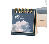 Desk Calendar 2026 - Mini Planner Monthly,Standing Small Desktop Calendar | for Home Office School Men Women Coworkers Christmas Employee New Year Adults Father's Day Dad