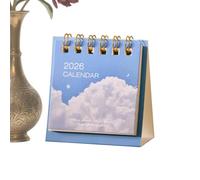 Desk Calendar 2026,Mini Tracker Display - Desk Top Calendar | for Office Home School Adults Men Women Employee Coworkers Christmas New Year Father's Day Dad