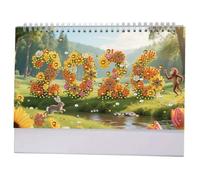 Desk Calendar 2026 Monthly Flip Theme Kit,Christmas Calendar Standing