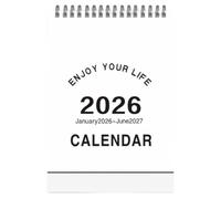 Desk Calendar 2026 - Monthly Planner from January 2026 to June 2027 - 18-Month Calendar Diary - for Family, Friends, Teachers, Home, Indoor, School, Office and Desk