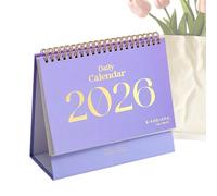 Desk Calendar 2026 - Ring Planner for Office with 2 Stickers | Office Calendar 2026 | For Home Study Travel School Nursery Room Party Apartment