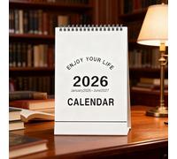 Desk Calendar 2026 - Schedule for the Period January 2026 to June 2027, Calendar for Planning - for Family, Friends, Teachers, Home, Indoor, School, Office and Desk
