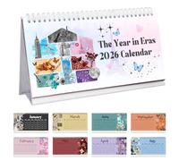 Desk Calendar 2026 Singer Inspired Design with Best Era Gift for Music Fans Desk Decoration for Home & Office