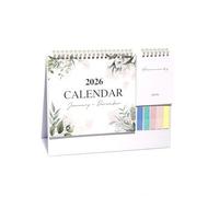 Desk Calendar 2026 UK - 2026 Family Calendar UK with Abundant Sticky Notes & Categorized Labels, 2026 Desk Calendar Calendars 2026-2027 Personal Organiser for Daily Reminder