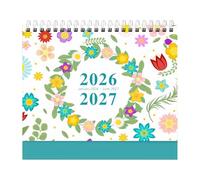 Desk Calendar 2026, Weekly and Daily Planner for 18 Months with Notes, Desk Calendar from January 2026 to June 2027 | For Home Office School Planner Academic Timetable Planning Teachers and Students
