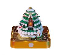 Desk Calendar 2026 With LED Light, 3D Christmas Tree Tear Away Paper Carving Art Memo Pad, Time Piece Calendar Notepad Gift for Christmas Day Home Desktop Decoration