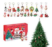 Desk Calendar, 24-Day Countdown Calendar, Holiday Collection Cartoon Keychains for Travel Bedroom Workplace Living Room Home Birthday Daily Kids Family Friends