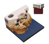 Desk Calendar - Artistic 3D Calendar 2026 | Planner with LED Light, Art Notes in Carved Cardboard for Daily Use in the Bedroom, Office, School, Home, Travel, Ideal for