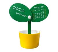 Desk Calendar - Bud Shaped Planner, Desk Calendar 2026 Cube Pen Holder - for Christmas Office Colleagues Employee Male New Year Men Women Adults Father's Day Dad