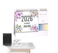 Desk Calendar | Calendar Desk Block January to December 2026, Large Lined Blocks Task List Diary Notepad Supplies for School Home Apartment Organization
