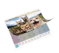 Desk Calendar Cat - 2026 Holiday Planner, Cute Creative Organizer, Monthly Planning Tool, Desktop Study Calendar, Compact Table Planner | Useful Accessory for School Family Home Practical Workplace Fr