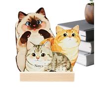 Desk Calendar, Cute Cat and Dog Pattern Schedule Planner Planner - 12 Month Desk Calendar 2026 - Use in Bedroom Living Room Kitchen Fridge Apartment Classroom to organize appointments and holidays