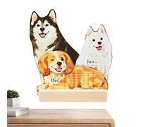 Desk Calendar,Cute Monthly Planner Scheduling Tool | 12 Month Desk Calendar 2026 | For Appointment Bedroom Kitchen Fridg Highlights Adorable Cat And Dog Designs, Delie Apartment Classroom Meeting Room