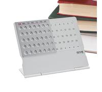 Desk Calendar - Desk Calendar | Month to View Modern Eternal Desk Accessories for Home Office Classroom Men Women Family Teacher Student New Year Birthday