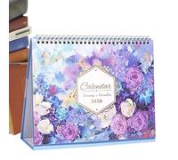 Desk Calendar For Simplified Organisation, Monthly Desk Planner | Decorative Floral Organizer for Women, School and Teachers